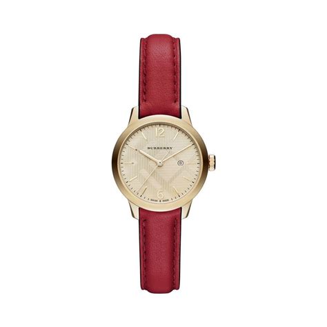 burberry classic round croc embossed leather watch|Burberry The Classic Leather Strap Women's Watch BU10102.